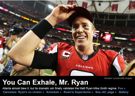 Matt Ryan hat gewonnen - Bild: ESPN.com
